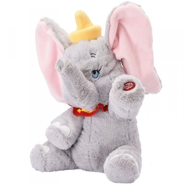  dumbo léléphant peluche interactive musicale et animée 35 cm 